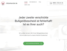 Tablet Screenshot of blitzerkanzlei.de
